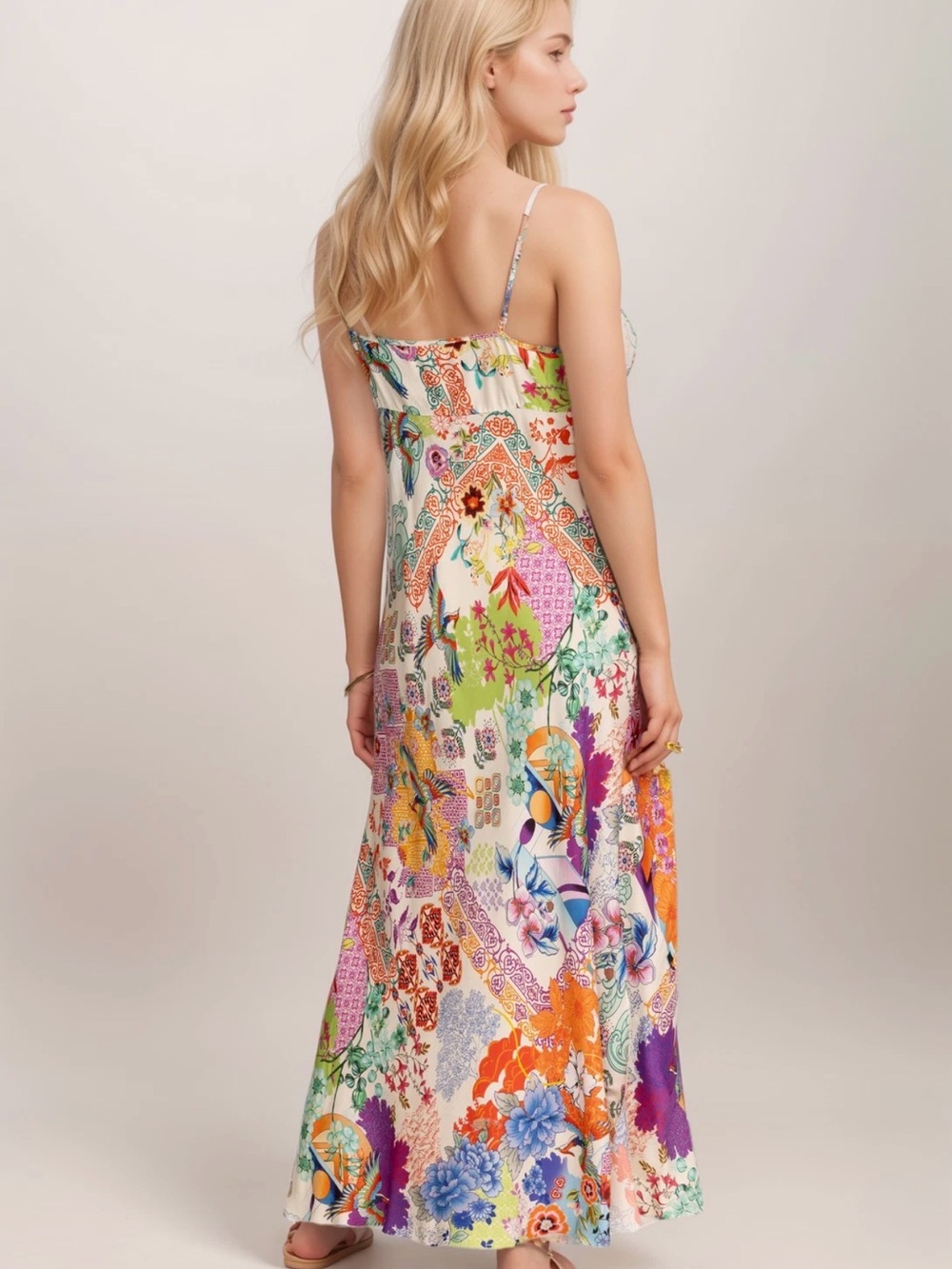 Johnny Was Gigianna Slip Dress: McDreamer Print - Picture 2 of 7